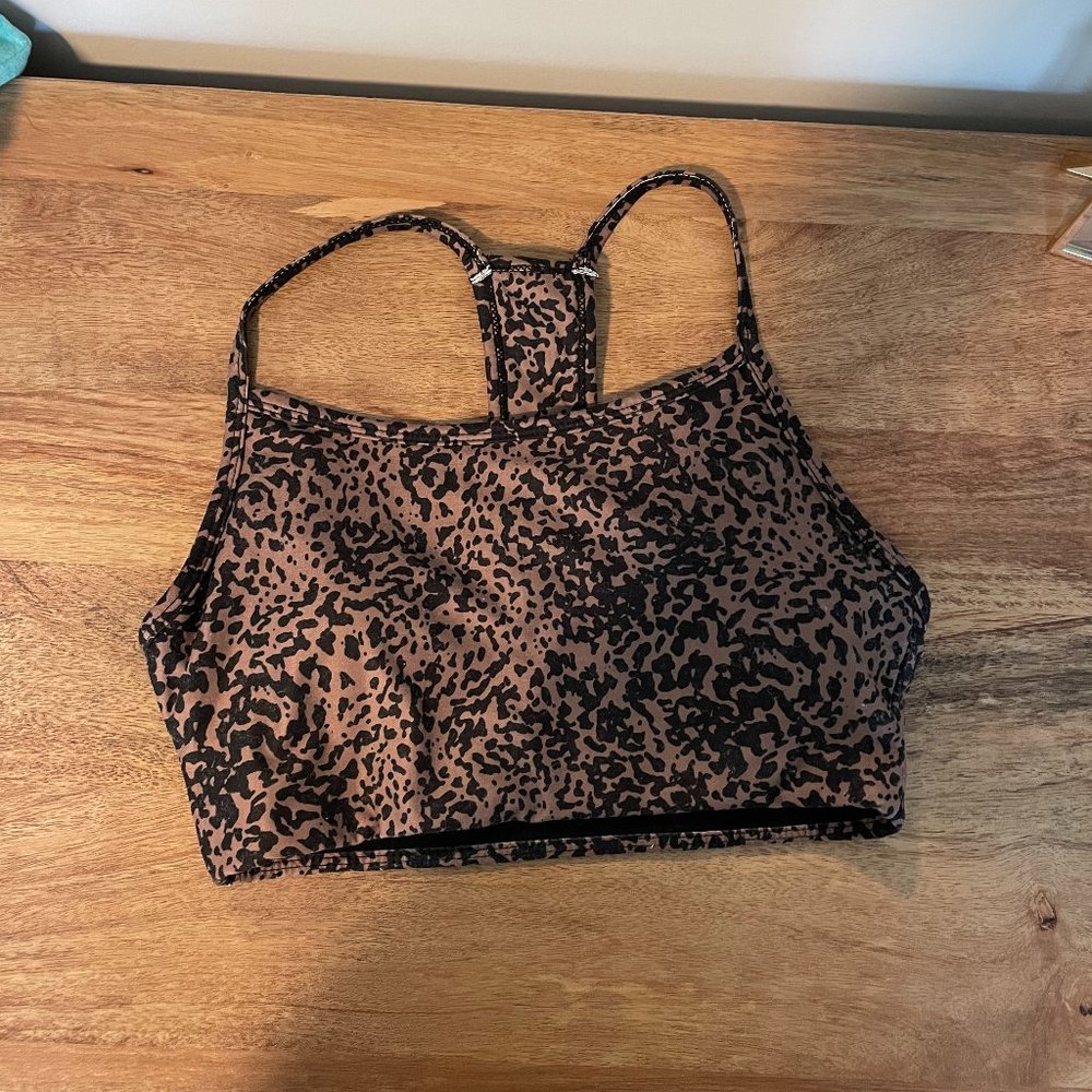 Cheetah Sports Bra, SAGE, Size S